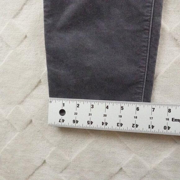 Eileen Fisher velour Straight Leg Pants Womens Petite Small Gray - Picture 8 of 10
